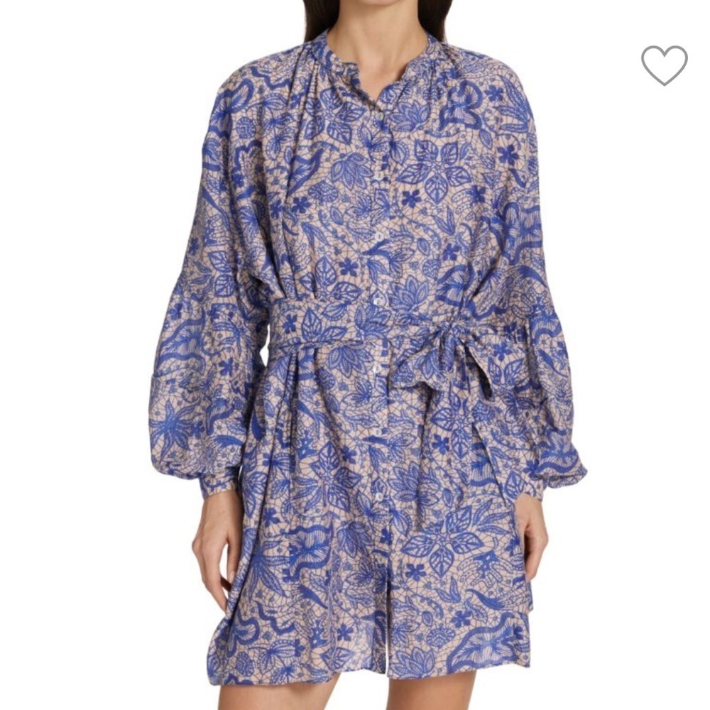 CHUFY Pia Silk Blend Shirtdress Size XS